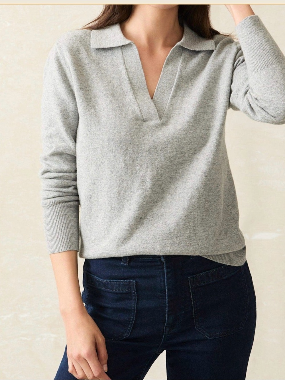 Faherty Women’s Jackson Polo Sweater - NWT - Med